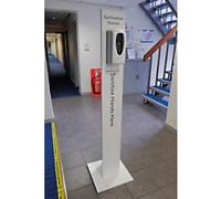 SLINGSBY Hand Sanitiser Dispenser Automatic Aluminium, Plastic White