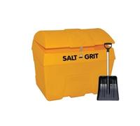 Slingsby Heavy Duty Salt and Grit Bin without Hopper Feed with Hasp Yellow 200L 389095
