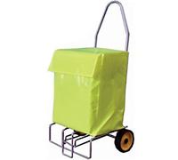 SLINGSBY Folding Mail Trolley 383472 Steel Silver 47.5 x 41 x 103 cm