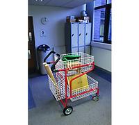 SLINGSBY Mail Trolley 150 kg Steel 63.1 x 104.3 x 117.6 cm Red