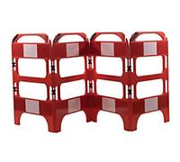 SLINGSBY Road Safety Barrier 100 x 75 x 100 cm Red