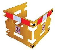 SLINGSBY Safety Barrier 3 x 294 x 80 cm Yellow 309906 Pack of 3