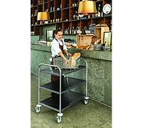 SLINGSBY Service Trolley 100 kg Steel 53 x 86 x 94 cm Silver