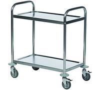 SLINGSBY Service Trolley 100 kg Steel 71 x 71 x 80.5 cm Silver