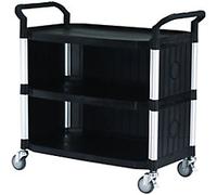 SLINGSBY Service Trolley 250 kg Plastic 52 x 110 x 102 cm Black