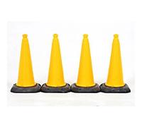 SLINGSBY Sports Cone 30 x 29 x 90 cm Yellow Pack of 4
