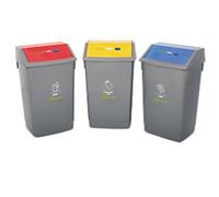 SLINGSBY Waste Bin 180 L Black ABS (Acrylonitrile Butadiene Styrene), Plastic, PP (Polypropylene) 60 L Pack of 3