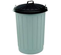 SLINGSBY Waste Bin 90 L Grey PE (Polyethylene) 392567