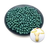 Slingshot Ammo Biodegradable Clay Ball, 1500pcs Aboout 9mm(3/8inch) Green Color,with a Free Slingshot as a Gift