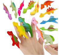 Slingshot Dinosaur Finger Toys Sticky - Sling Shot Dinosaur Finger Toys- Squishy Stretchy Dinosaur Toys for Kids (100)