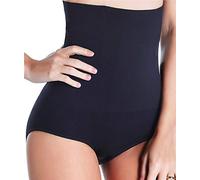Sliot Women Waist Trainer Tummy Control Panties Body Shaper High Waisted Shapewear Briefs Butt Lifter Slimming Corset Seamless - black - XS-S