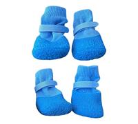 Slip Boots Protector With Adjustable Straps For Indoor Hardwood Floors & Outdoor Hot Pavement Booties For Small Medium Puppy (A, 24x12x0.7cm)