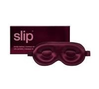 slip Crimson Contour Sleep Mask | Pure Silk, 100% Mulberry Silk | Contoured Design for Optimal Light Blocking & Comfort | Soft, Gentle on Skin, Adjustable Strap for Perfect Fit