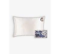 Slip G Queen Letter-embroidered Silk Pillowcase 51cm X 76cm