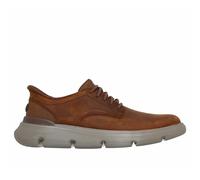 Skechers Men's Garza Duran Slip-On, Dark Brown Leather / Synthetic, 6.5 UK