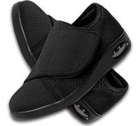 Aocase Slip ins Trainers Womens Hands Free Slip on Arch Support Walking Shoes Arthritis Edema Swollen Feet Thumb Valgus Elderly Seniors Walking Shoes,Black,40/250mm