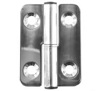 Slip Joint Detachable Door Hinge Made of 304 Stainless Steel Featuring Lift Off Design for Convenient Door Removal in Cabinets and Wardrobes (4 inch Right)