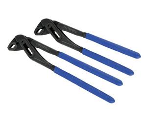 Slip Joint Waterpump Pipe Pliers GripsFaithfull Twin Pack 10" 250mm & 12" 300mm