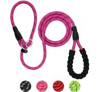 Slip Lead Dog Leash, 2M Reflective Training Dog Lead with Soft Padded Handle, Pet Leash for Small, Medium, Large Dogs and Cats, Pink