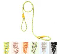 Slip Lead Dog Leash, 6 FT Heavy Duty Loop Leash for Medium Large Dogs, Dog Training Leash Strong Braided No Pull Pet Training Lead Leashes with Comfortable Handle