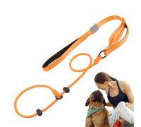 Slip Lead Dog Rope, Dog Recall Training Leads, Dog Tie Out Rope, 5.6ft Heavy Duty Easy Control with Soft Padded Handle, for Large, Medium Dog Trainning