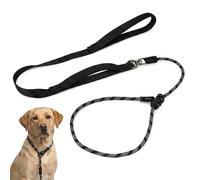 Slip Lead for Dogs, Dog Slip Lead, No Pull Dog Lead with Training Functionality, Multipurpose Pet Control Solution, 6mm by 150cm Black Design