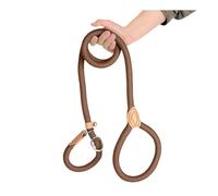 Slip Leads for Dogs, Heavy Duty Nylon Rope Slip Leash for Large Medium Dogs, Dog Leads for Walking Training the Dog, Coffee 1.8M