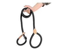 Slip Leads for Dogs, Heavy Duty Nylon Rope Slip Leash for Large Medium Dogs, Dog Leads for Walking Training the Dog, Black 1.8M