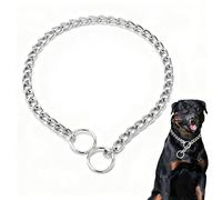 Slip Link Chain Collar for Medium Dogs,Heavy Chain Dog Metal Training Collars, Adjustable Metal Necklace Martingale Puppy Collars for XXS XS Small Medium Large Big XL Breed Dogs, Silver M