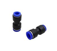 Slip-Lock Reduce Straight Connector 6mm 8mm 10mm 12mm Hose Adapter Garden Irrigation Pneumatic Pipe Fittings 5 Pcs(Yellow)