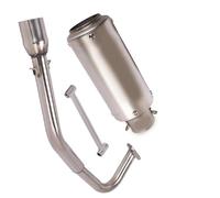 Slip On 51mm Exhaust Muffler Tip Silencer DB Killer Modified Connect Link Tube Header Pipe For SH125I SH150I 2017-2020