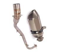 Slip On 51mm Motorcycle Full Exhaust System Front Header Link Pipe Muffler Escape DB Killer For Kawasaki Z125Pro Until 2022
