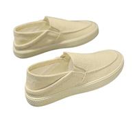 Slip On Canvas Shoes,Canvas Shoe for Men,Espadrilles Casual Sneaker,Men's Wide Canva Casual Loafers,Laceless Loafers Fashion Casuals Shoes,Man Extra Wide Fitting Canva Shoe White