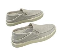 Slip On Canvas Shoes,Canvas Shoe for Men,Espadrilles Casual Sneaker,Men's Wide Canva Casual Loafers,Laceless Loafers Fashion Casuals Shoes,Man Extra Wide Fitting Canva Shoe Gray