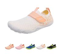 Slip on Easy Fasten Shoes Women's Outdoor Sports Beach Five Fingers Wading Sneakers Wear Quick Drying Swimming Shoes Non-Slip Lightweight Breathable Snorkeling Traceability Size 5 White