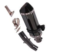 Slip-On Escape Motorcycle Black Exhaust Muffler DB Killer Middle Link Pipe For CBR500 500R CB500X CB500F 2013 2014 2015 2016 2017 2018 2019 2020 2021