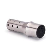 slip on exhaust 1pcs 51MM caliber motorcycle exhaust modification tail section general purpose single head double head muffler built-in muffler(Style 4)