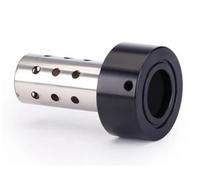 slip on exhaust 1pcs 51MM caliber motorcycle exhaust modification tail section general purpose single head double head muffler built-in muffler(Style 7)