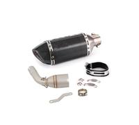 slip on exhaust Motorcycle Exhaust Pipe Compatible with Benelli For TNT125 2017-2022 51mm Mid Link Slip On For Escape Muffler For Connect Tube