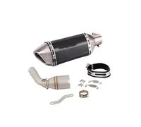 slip on exhaust Motorcycle Exhaust Pipe Compatible with Benelli For TNT125 2017-2022 51mm Mid Link Slip On For Escape Muffler For Connect Tube