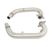 Slip On For MOTO For GUZZI V85 TT V85TT 2019 2020 2021 2022 2023 Motorcycle Exhaust Escape Front Link Pipe Left Right Side Muffler(Stainless Steel B)