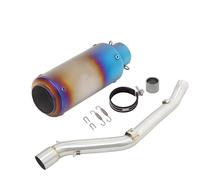 Slip On For Suzuki DRZ400 DR-Z 400 S SM 2000-2022 Motorcycle Exhaust System Middle Link Pipe With Muffler(Type G)