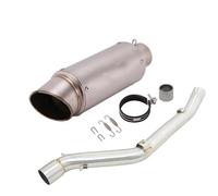 Slip On For Suzuki DRZ400 DR-Z 400 S SM 2000-2022 Motorcycle Exhaust System Middle Link Pipe With Muffler(Type C)