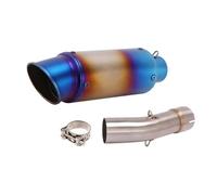 Slip On For SUZUKI For SV650 For SV650X For SV650S For SV 650 2003-2015 Motorcycle Exhaust Muffler DB Killer Middle Link Pipe Escape Moto Motorcycle Exhaust End Silencers(Blue)