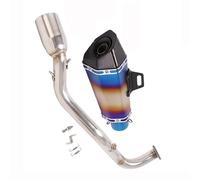 Slip On Full System Motorcycle Exhaust Escape Moto Front Link Pipe 50.8mm Carbon Muffler For Yamaha Xmax 125 X MAX125 2021 2022