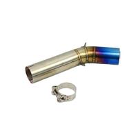 Slip On Link Middle Pipe Escape Moto Fit For Suzuki For GSXR 600 750 K6 K7 K8 Exhaust Muffler Silencer Middle Link Pipe Motorcycle(K6-K7 blue)