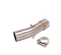 Slip On Link Middle Pipe Escape Moto Fit For SUZUKI For SV650 2003-2015Motorcycle Exhaust Modified 51mm Muffler Connecting Middle Link Pipe Slip On(Mid lLink Pipe A)