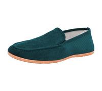 Slip On Loafers Men Low Top Lightweight Moccasins Shoes Suede Breathable Stitching Driving Hiking Penny Shoe Comfortable Casual Shoes Retro Flat Fit Corduroy Kung Fu Shoe for Everyday Use