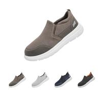 Slip On Loafers Men's Walking Shoes Lightweight Non-Slip Hiking Shoes Without Laces Jogging Shoes Men Fitness Jogging Shoes Orthopaedic Shoes with Arch Support Comfortable Leisure Shoes, Z2 A, 9.5 UK