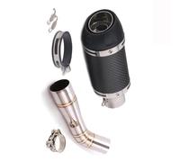 Slip On Motorcycle Escape Moto Exhaust Muffler Pipe Mid Link Tube For Benelli Leoncino 250 502c TRK502C